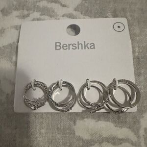 NWT Bershka Silver Ring Set